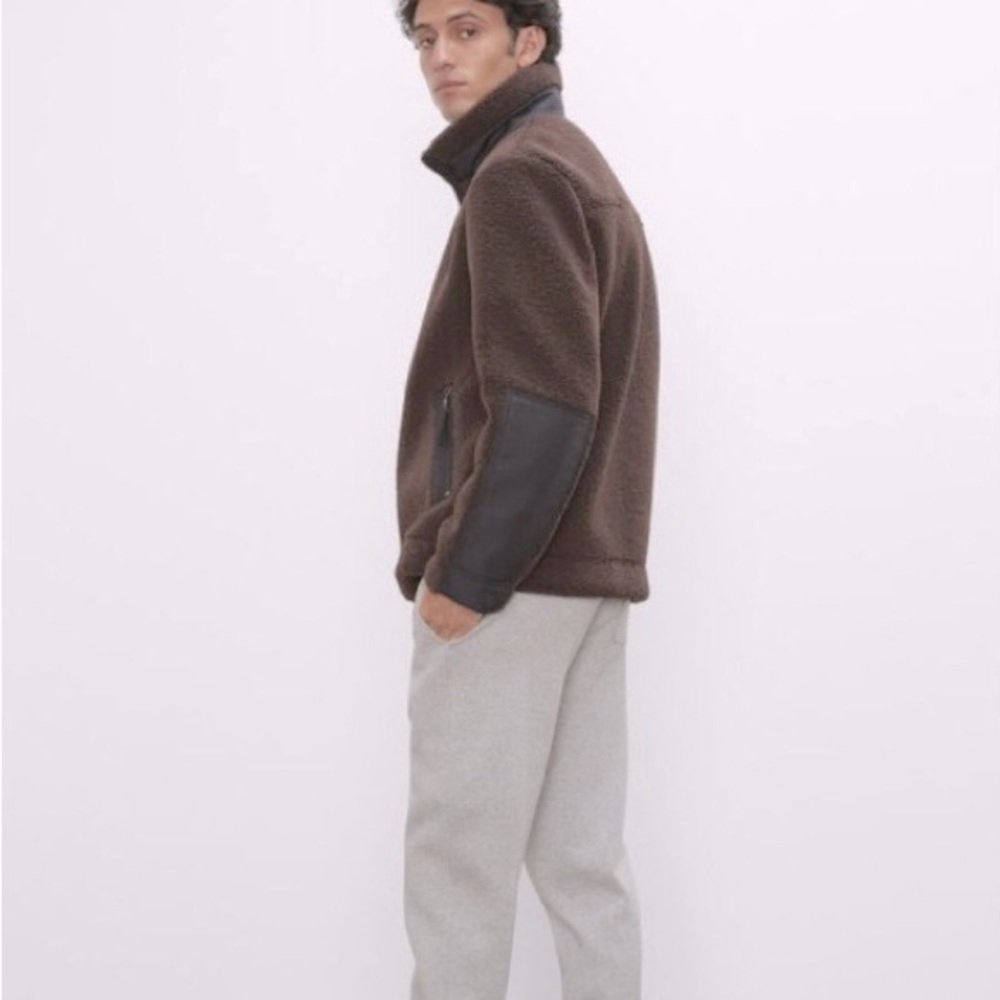 NWOT Club Monaco (XL) Sherpa shearling jacket